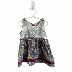 Matilda Jane Character Counts Sleeveless Clock Tank- Size 4
